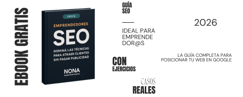 Ebook gratuito SEO para emprendedores - NONA Marketing Digital